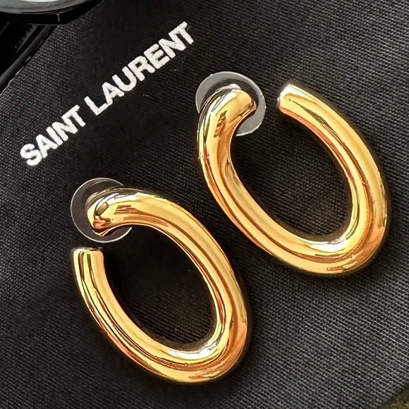 Saint Laurent Gold Earrings - Picture 5 of 6